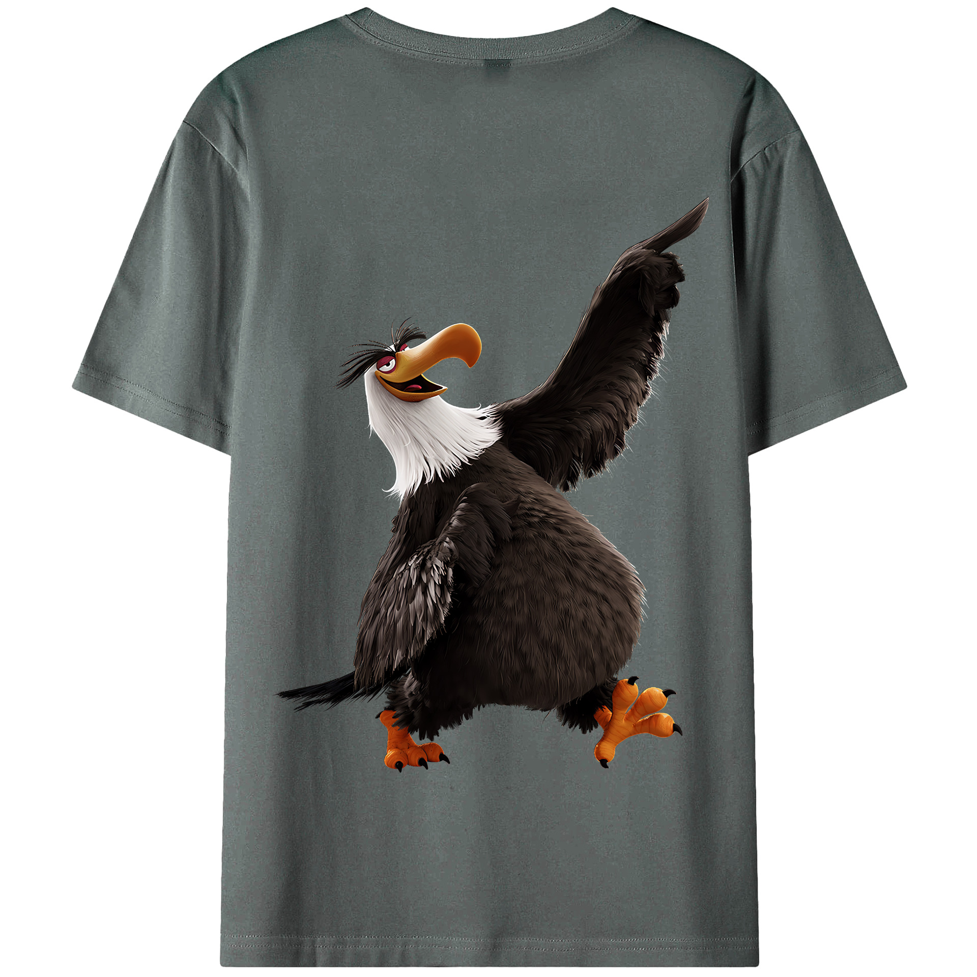 （画像用） Angry Birds アングリーバード 綿100％半袖Tシャツ（背面プリント）